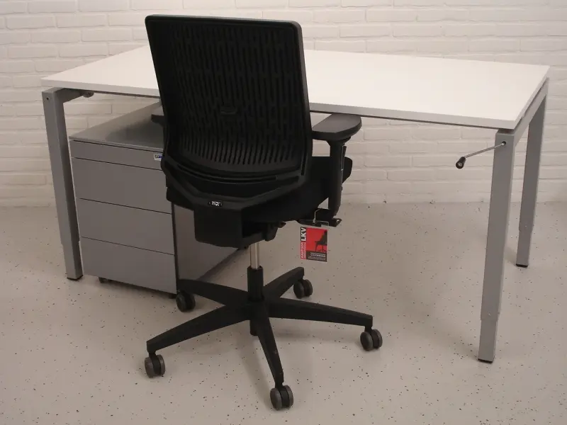 Bureau Oxford alu/wit 160