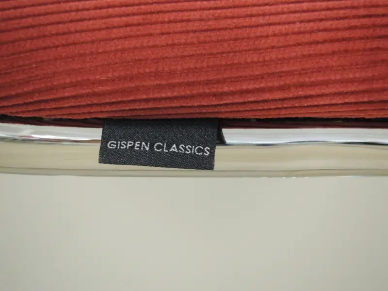 Gispen 412 hocker bordeaux ribstof