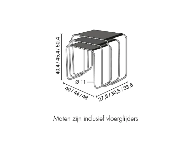 Gispen mimiset eiken wit geolied