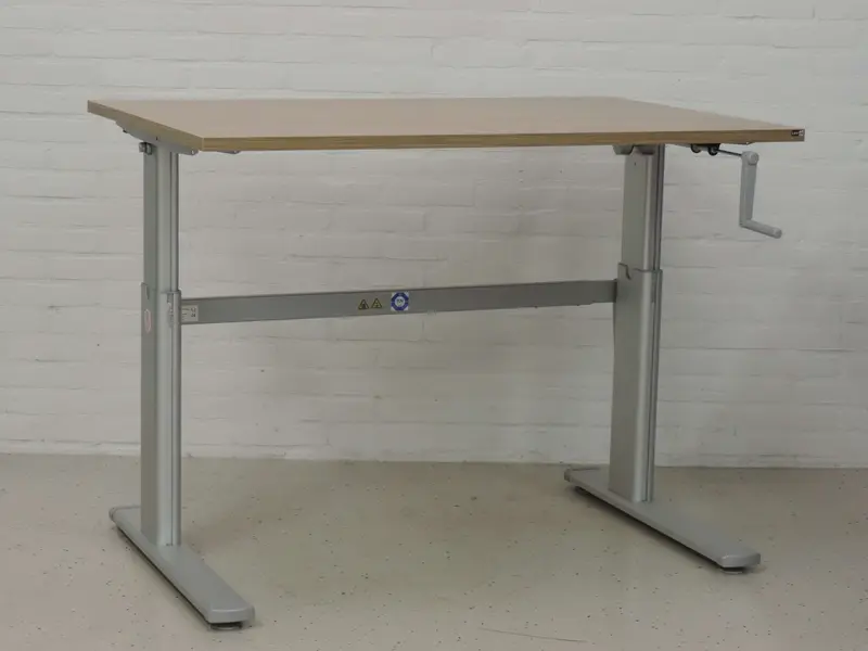 Bureau Er-To-Go 120x80 hoogte verstelbaar d.m.v. slinger