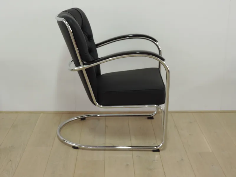 Gispen 412SGE - Zwart leer