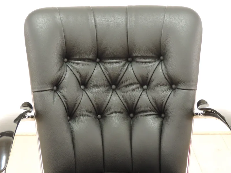 Gispen 412SGE - Zwart leer