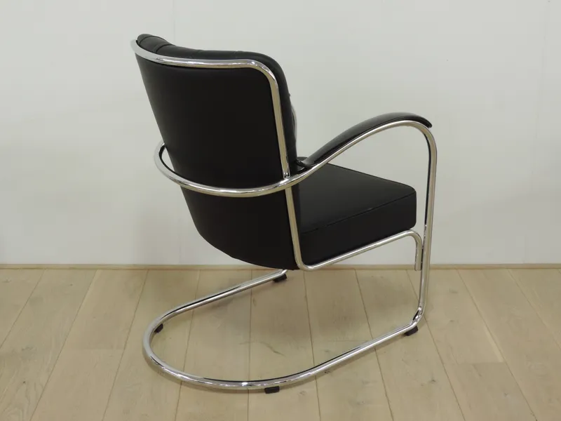 Gispen 412SGE - Zwart leer