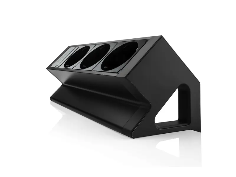 Power Desk Up 3x stroom zwart