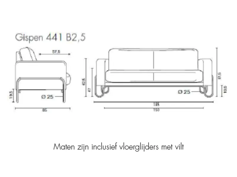 GISPEN 441 2,5-ZITS BANK