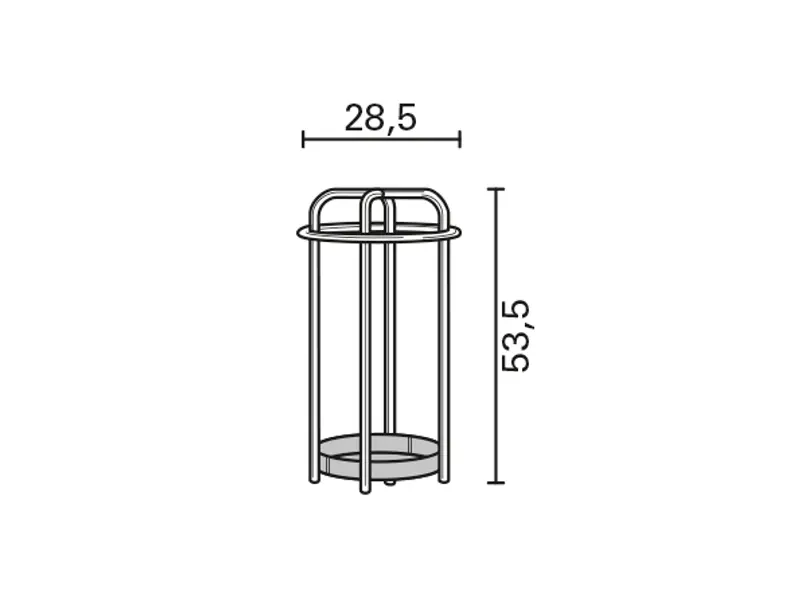 Gispen 1017 paraplubak afmetingen