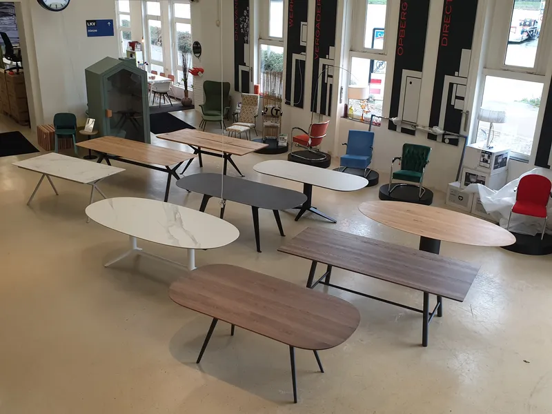 Diverse Show/Sample modellen vergadertafels Bert Plantagie
