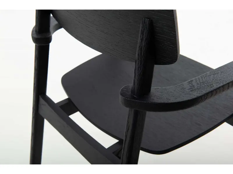 FAYA  houten stoel met armleggers