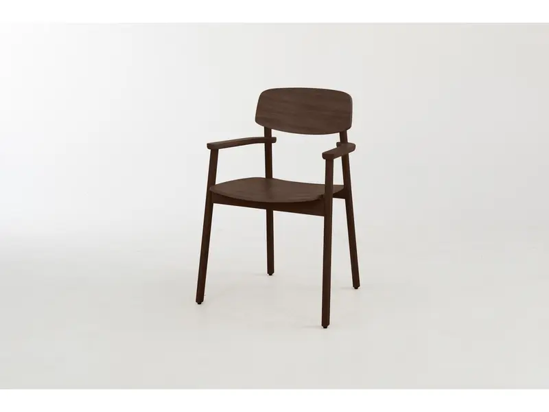 FAYA  houten stoel met armleggers