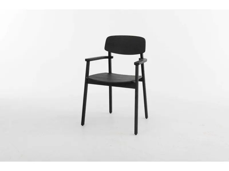 FAYA  houten stoel met armleggers