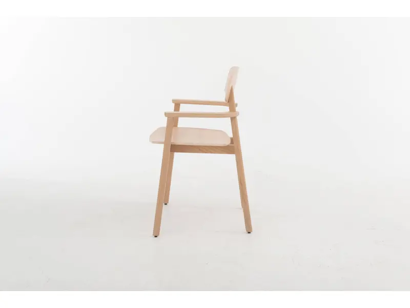 FAYA  houten stoel met armleggers