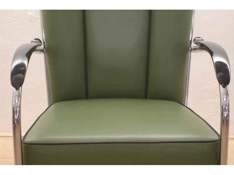 Gispen AA   Leer  Groen + zwarte bies