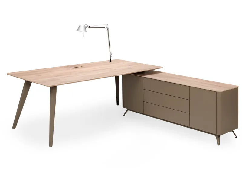 Voortman TABS hoekopstelling met Credenza 170cm